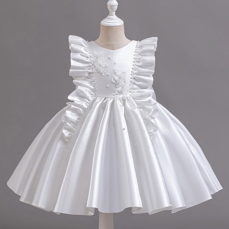 Formal Dress for Girls Luxury Embroidery Princess Birthday Party Dresses  Fashion Cute Ruffle Sleeve Evening Gown - Walmart.com