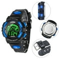 thumbnail image 4 of Digital Watch, Boys Sports Waterproof Led Watches with Alarm, Stopwatch, Multifunctional Outdoor Electronic Analog Quartz Wrist Watches with Colorful LED Display, Gift for Boy Girls, 4 of 6