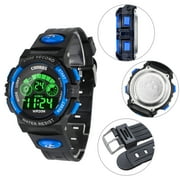 Digital Watch, Boys Sports Waterproof Led Watches with Alarm, Stopwatch, Multifunctional Outdoor Electronic Analog Quartz Wrist Watches with Colorful LED Display, Gift for Boy Girls