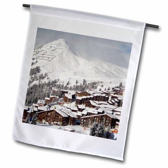 3dRose, Alpines in Europe, 12 x 18 inch Garden Flag