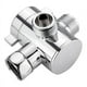 thumbnail image 5 of 2X ABS Conexión de Manguera Desviadora Cromada de 3 Vías Conector del Adaptador En Forma de T para Manguera de Válvula de ángulo Baño Brazo de Ducha Inodoro, 5 of 5