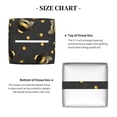 thumbnail image 4 of Goofa Bumblebee Tissue Box Cover PVC Leather Tissue Holder Square Facial Tissue Case Facial Paper Organizer Dispenser for Bathroom, Vanity Countertop, 4 of 8