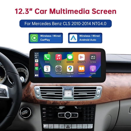 12.3" Wireless Carplay Touch Screen for Mercedes Benz W218 CLS 2010-2014 NTG4.0 Vehicle GPS Units & Equipment