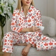 thumbnail image 6 of Sikiie Floral butterfly Pajamas Set Long Sleeve Sleepwear Womens Button Down Nightwear Pj Sets-XX-Large, 6 of 7