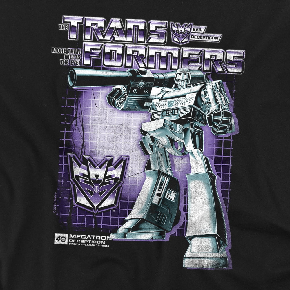 Transformers 40Th Anniversary T-Shirt Megatron Box Unisex Graphic Tee for Men & Women