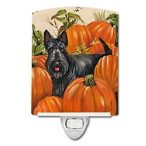 Scottish Terrier Scottie Pumpkins Ceramic Night Light