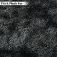 thumbnail image 3 of ZACOO 9' x 12' Extra Large Shag Area Rug Fluffy Carpets Fuzzy Non-Skid Furry Plush Area Rugs for Home Decor, Black Gray, 3 of 6