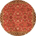 thumbnail image 1 of Ahgly Company Indoor Round Oriental Orange Traditional Area Rugs, 8' Round, 1 of 1