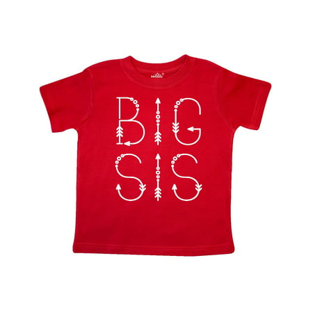 

Inktastic Big Sis Tribal Arrow Sister Outfit Gift Toddler Toddler Girl T-Shirt