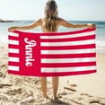 thumbnail image 2 of Personalized Beach Towel for Kids & Adults with Name 400GSM Custom 100% Microfiber Pool Towel Ultra Absorbent Super Soft Towels Personalized Gift for Women Men, 2 of 8
