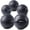 Black SET - 10 15 20 25 30 LBs, variant on bintiva Non Bounce Slam Ball - Exercise Weighted Deadball for Workout and Fitness Routines - Medicine Dead Weight Ball