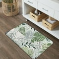 thumbnail image 3 of Cute Green Bathroom Rugs Plant Bath Mat, Non Slip Back Washable Bathroom Rug for Decor, Small Bathroom Tub Rug Leaf Shower Mat Boho Floor Mats Doormat. 27x17inch, 3 of 6