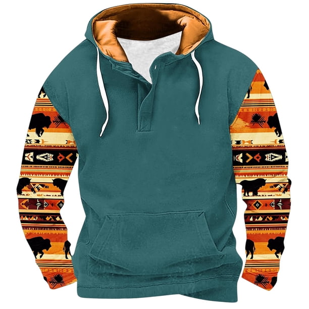 Sudaderas con capucha para hombre, moda, bolsillos, manga larga, estampado, sudaderas con capucha, blusa para hombre, blusa de poliéster