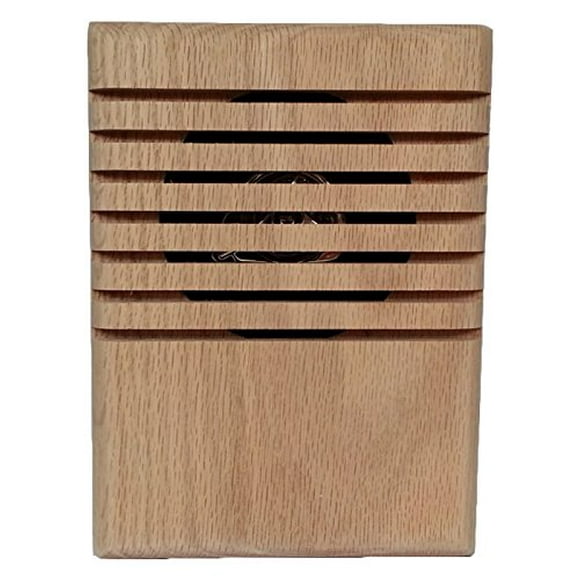 YourBell MP3 Door Chime, Programmable DoorBell, Oak Unfinished. Made In The USA By BCS Ideas Corporation.