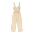 thumbnail image 4 of HBGVBA Women's Casual Maxi Dress,Cami Sleeveless Dresses,V-Neck Solid Color Jumpsuit Loose Lightweight Dress, 4 of 5