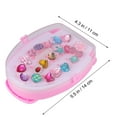 thumbnail image 3 of 20pcs Funny Cute Bright Small Decor Colorful Kid Resin Rings for Girl, 3 of 6