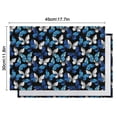 thumbnail image 5 of Blue White Butterfly Pattern Summer Placemats Table Placemats Set Of 6-Linen Kitchen Washable Placemats Table Mats 11.8"x17.7" Non-Slip Heat Resistant, 5 of 5