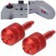 thumbnail image 5 of Joysticks del Controlador, Protector de Joystick de Metal Procesamiento de Precisión CNC Aluminio 2pcs Controlador Protector Basculante Remoto para FPV V2, 5 of 7