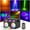 Black-(5-in-1+UV), variant on Party Lights Dj Disco Ball Light, LED RGB Stage Bee-eye Beam Effect Strobe Lights with Remote Control for Holiday Christmas Birthday Wedding Home Decoration
