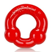 OxBalls 2-Pack Cockring, Steel & Red