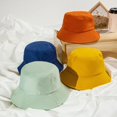 thumbnail image 4 of Sombrero de Sol de algodón para bebé, sombrero de cubo de ala ancha para niñas y niños, cubierta de oreja de cuello al aire libre, gorras de playa Anti UV, Verano, 4 of 4