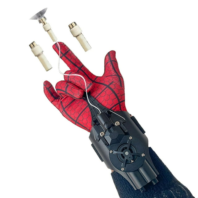 Lanzador de juguetes de pulsera Web Shooter YONTYEQ, color negro