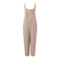 thumbnail image 3 of TrendOFT Combinaison une Pièce Femme Décontractée Été Ample Sans Manches Bretelles Spaghetti Réglables Pantalon Grand Extensible avec Poche Combinaisons une Pièce Kaki TG, 3 of 4