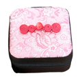 thumbnail image 1 of Caja de joyería con bordado Hinese, organizador de collares y pendientes para mujer, caja de almacenamiento de joyería de decoración novedosa para , Rosa, 1 of 9