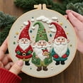 thumbnail image 2 of Christmas Embroidery Kit DIY Handmade Material Set with Illustrated Instructions 20 cm Scene Design for Home Decoration, 2 of 6