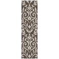 thumbnail image 2 of Addison Rugs Chantille Indoor/Outdoor Transitional Floral Chocolate Washable Runner Rug, 2'3" x 7'6", 2 of 6