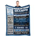thumbnail image 1 of Colcha acogedora Quilazy Grandpa Gifts de 152 x 127 cm, 1 of 7