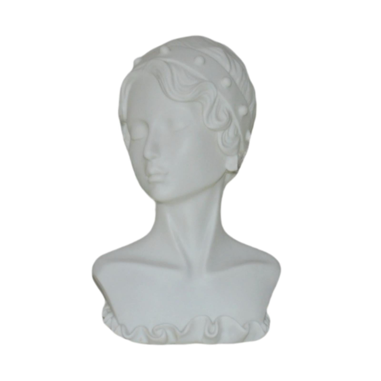 QccHieUs Jewelry Display Mannequin Earrings Rack Multifunctional Storage Organizer Female White