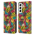 thumbnail image 1 of Head Case Designs Officially Licensed emoji® Graffiti Colours Leather Book Wallet Case Cover Compatible with Samsung Galaxy S22 5G, 1 of 6