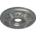 thumbnail image 3 of Ekena Millwork 18"OD x 3 1/2"ID x 2 1/2"P Granada Ceiling Medallion (Fits Canopies up to 6 5/8"), Hand-Painted Silver, 3 of 5