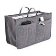 thumbnail image 2 of Periea Chelsy Purse Organizer - Handbag, Tote, Bag Organizer Insert - 13 Pockets, 3 Sizes, 39 Colors (Gray Linen, Large), 2 of 7