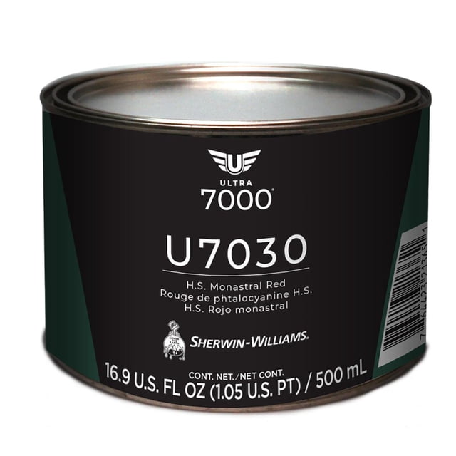 Pintura Automotríz Sherwin Williams Ultra 7000 H.S. Rojo Monastral 500 Ml