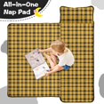 thumbnail image 4 of Yellow Black Checkerboard Yellow Pattern Toddler Nap Mat for Kid Preschool Daycare, Kid Sleeping Mat Bag, Toddler Sleeping Bag with Pillow, 4 of 6
