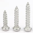 thumbnail image 2 of Tornillo de rosca de cabeza redonda con ranura en cruz de acero inoxidable 201, tornillo de rosca de cabeza plana M3/M4/M5/M6/GB845, 2 of 4
