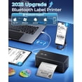 thumbnail image 2 of Impresora térmica de etiquetas Bluetooth para envíos, impresora térmica de etiquetas 4x6 para pequeñas empresas, etiquetadora inalámbrica 2410BT compatible con teléfonos iOS y Android, tabletas y PC,, 2 of 5