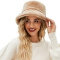 thumbnail image 2 of ZSQDM Fuzzy Bucket Hat for Women Faux Superficial Knowledge Bucket Hat Fluffy Warm Soft Winter Fisherman Cap Furry Sun Hat beanie for Women Witch Hat Bucket Hats Tattoo Ink Caps, 2 of 9