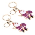 thumbnail image 1 of Santa Keychain, Strong Decorative Keychain, Cute Keychain Pendant, Cute For Mobile Phone Decoration Zipper Handles ANGGREK Rosa roja, 1 of 8