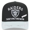 thumbnail image 2 of Men's New Era Black/Silver Las Vegas Raiders 2025 NFL Draft On Stage A-Frame 59FIFTY Fitted Hat, 2 of 5