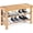 Natural, variant on Giantex Entryway Shoe Bench, Bamboo Shoe Shelf Organizer Holds up to 6 Pairs, 3-Tier Natural Shoe Storage Rack Heels, Slippers for Entry, Living Room, Bathroom (Natural)