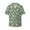 Mushrooms Gnome, variant on Ocean Scene with Noah's Ark Men's Loose Fit Cuban Collar Short-Sleeve Shirt with Button-down and Chest Pocket for Everyday Wear Outings - XX-Large