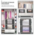 thumbnail image 4 of Dustproof Storage Bag with Clear Window for Clothes Organizer 2Pcs Foldable, 4 of 4