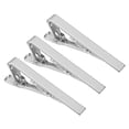 thumbnail image 1 of 3 Piezas de Clips de Corbata Delgados para Hombres, Clips de Corbata de Cobre para Traje para Padre, Esposo, Amante (Plata, Brillante), 1 of 6
