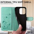 thumbnail image 2 of Tsimak Étui Portefeuille en Cuir pour iPhone 11 12 13 14 15 Pro Max TP Max XR X 13 Mini 6 6S 7 8 Plus SE 2 3, Étui à Rabat Résistant aux Rayures avec Fentes pour Cartes, Design de Chat Mignon, 2 of 5