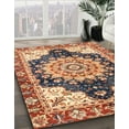 thumbnail image 2 of Ahgly Company Indoor Square Abstract Brown Red Geometric Area Rugs, 6' Square, 2 of 6