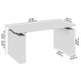 thumbnail image 2 of Scranton & Co Engineered Wood 60W X 30D Adjustable Standing Desk in Gray, 2 of 8
