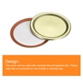 thumbnail image 4 of Uxcell Canning Lids, 50pack  Tinplate Mason Jar Lid, Regular Mouth Leak Proof Fits Storage Cover (Gold), 4 of 6